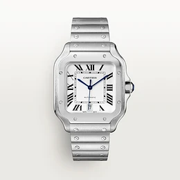 Cartier Santos watch, large model Steel bracelet with “SmartLink”