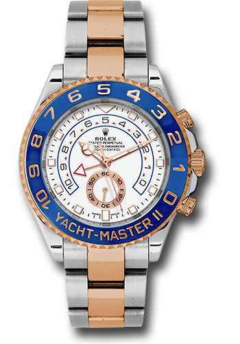 Rolex Steel Yacht-Master II 44 Watch - White Dial 116681