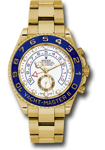 Rolex Yellow Gold Yacht-Master II 44 Watch - White Dial 116688