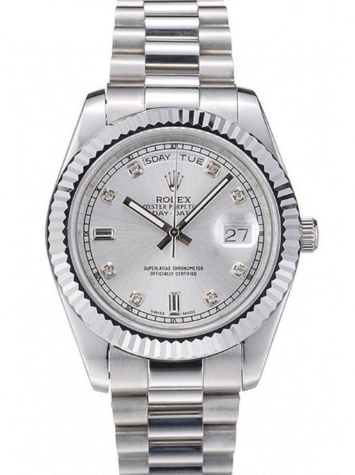 Rolex Day-Date 41mm Silver Dial 41995