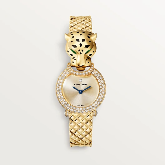 Cartier La Panthère watch, 23.6 mm, quartz movement. Yellow gold