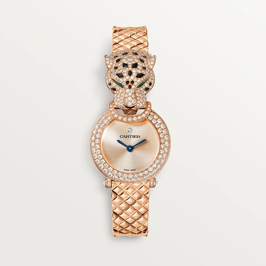 Cartier La Panthère watch, 23.6 mm, quartz movement. Rose gold