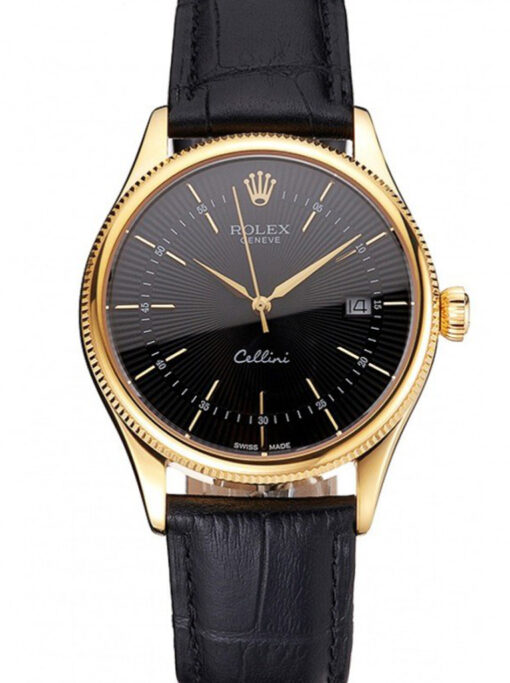 Rolex Cellini 38mm Black Dial REP016807