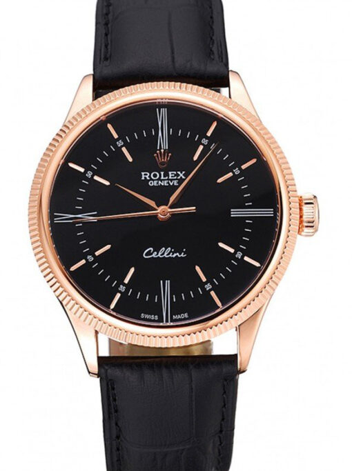 Rolex Cellini 39mm Black Dial 622656
