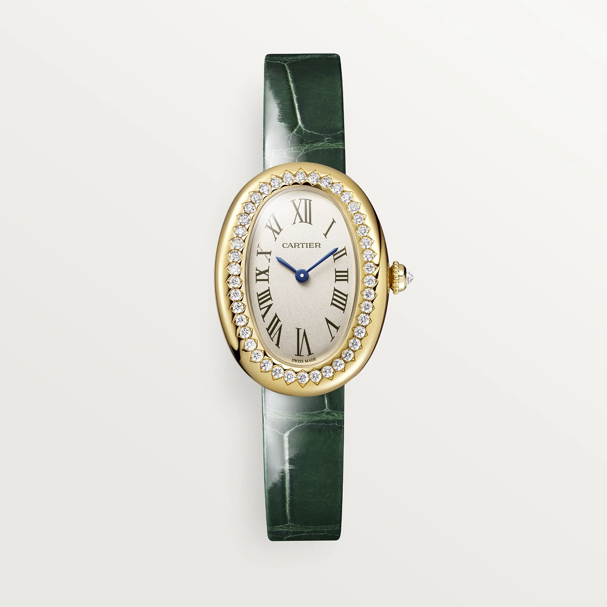 Cartier Baignoire de Cartier watch, small model Varnished green