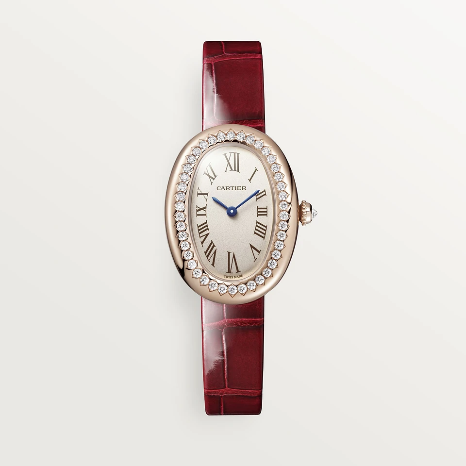 Cartier Baignoire de Cartier watch, small model Varnished red