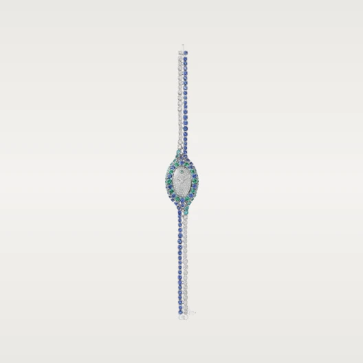 Cartier Baignoire jewellery watch, mini model White gold 8.13 mm