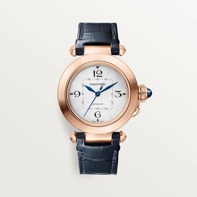 Cartier Pasha de Cartier watch, 35 mm, Rose gold navy blue