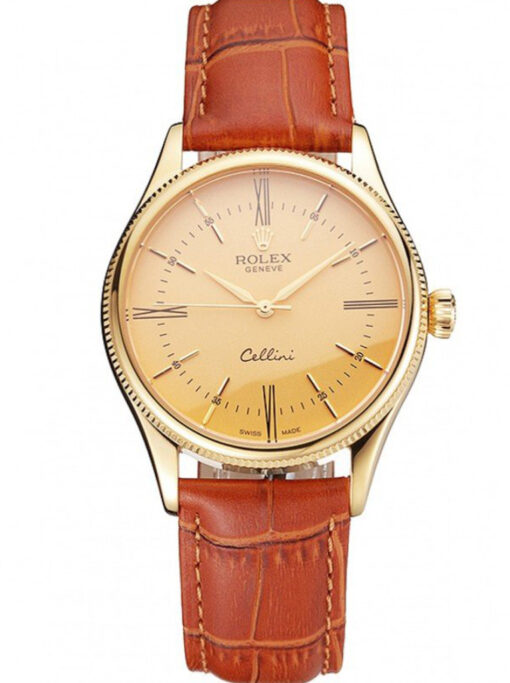 Rolex Cellini 38mm Gold Dial REP016798