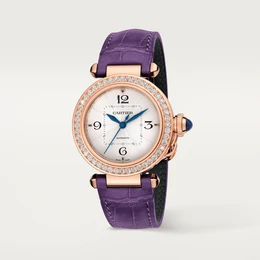 Cartier Pasha de Cartier watch, 35 mm, Rose gold purple