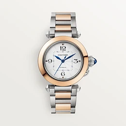 Cartier Pasha de Cartier watch, 35 mm Steel case rose gold beze