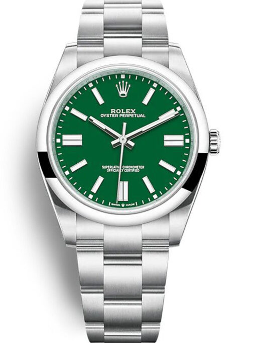 Rolex Oyster Perpetual Lady 41mm Green Dial 124300