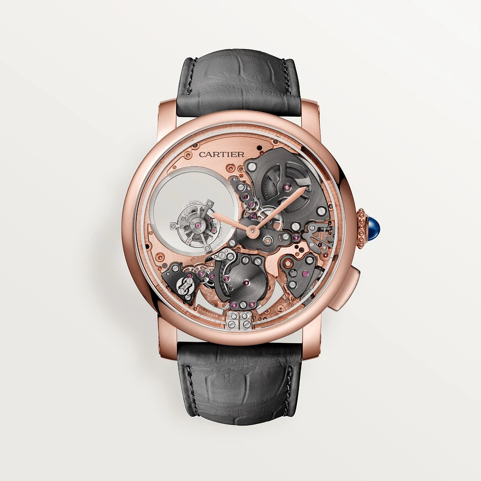 Cartier Rotonde de Cartier Minute Repeater Mysterious Double Tourbillon watch, 45 mm Rose Gold