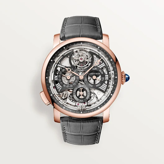 Cartier Rotonde de Cartier Grande Complication skeleton watch, 45 mm Rose Gold