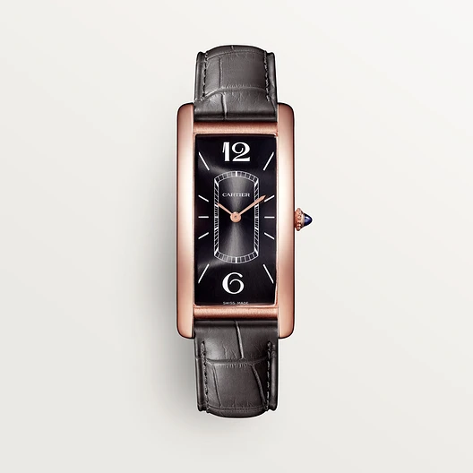 Cartier Tank Cintrée watch,Rose Gold Dark Grey