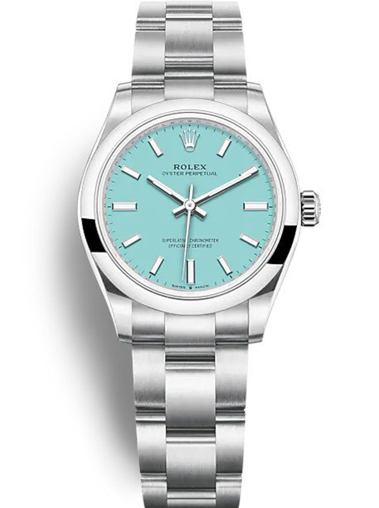Rolex Oyster Perpetual Lady 31mm Turquoise Blue Dial 277200