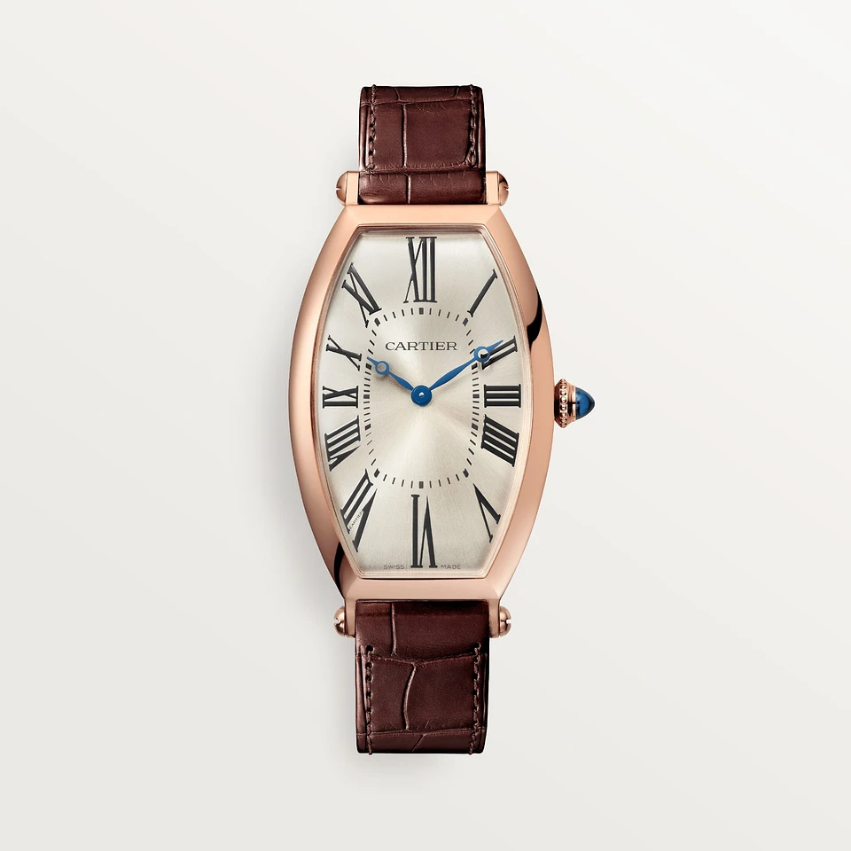 Cartier Tonneau Skeleton XL watch, Rose Gold Brown