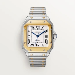 Cartier Santos watch de Cartier medium model, Yellow Gold