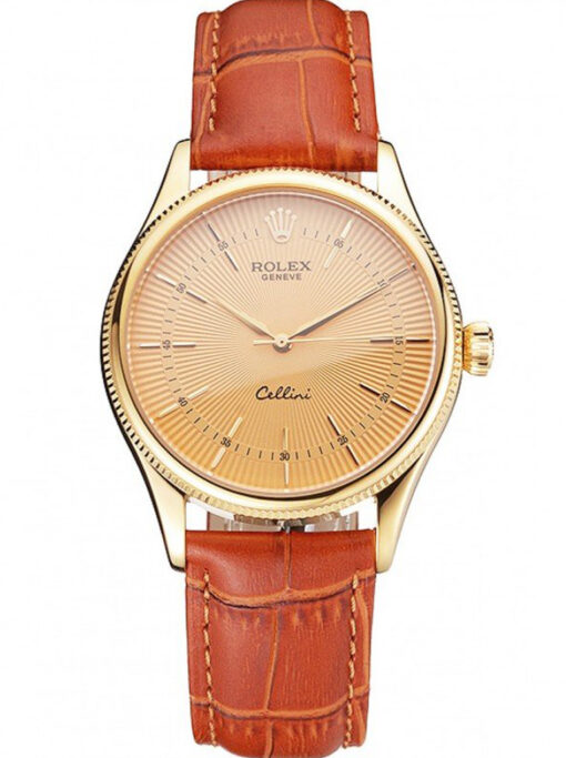 Rolex Cellini 38mm Gold Dial REP016808