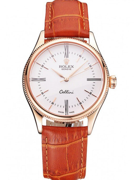 Rolex Cellini 38mm White Dial REP016795