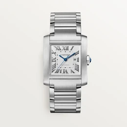 Cartier Tank Française watch, Large model Steel case.