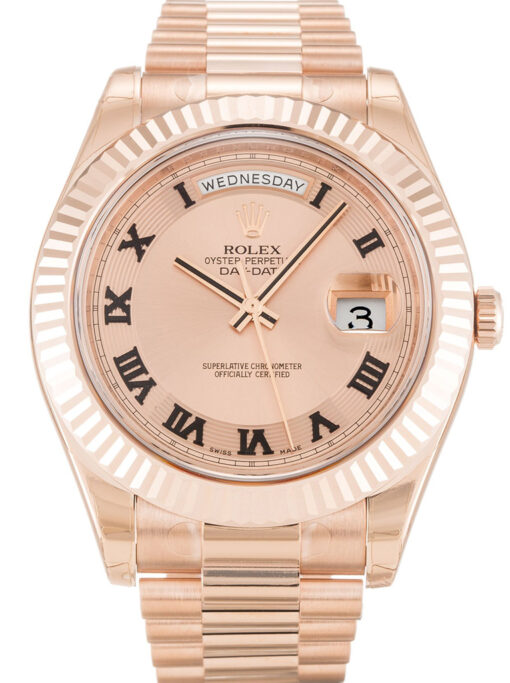 Rolex Day-Date II 41mm Rose Dial 218235