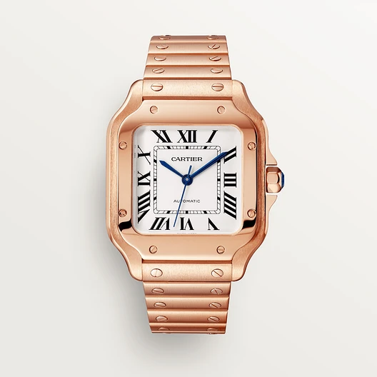 Cartier Santos watch, medium model Rose gold