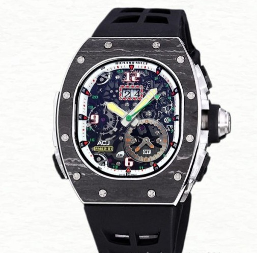 Richard Mille RM 62-01 Men Automatic Transparent Dial Watch