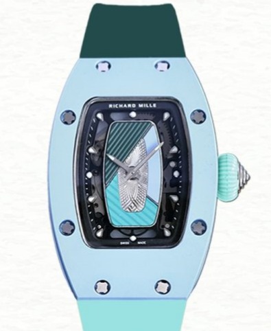 Richard Mille RM07-01 Ladies Automatic Watch Transparent Dial Rubber Band