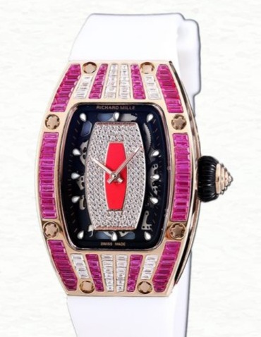 Richard Mille RM 07-01 Automatic Ladies Rubber Band Stainless Steel Watch