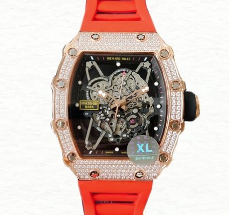 Richard Mille RM35-02 Mechanical Men Watch Diamond Bezel
