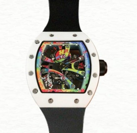 Richard Mille RM68-01 Hand Wind Men Transparent Dial Ceramics Bezel Watch