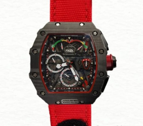 Richard Mille RM50-03 Mechanical Men Canvas Strap Titanium Watch