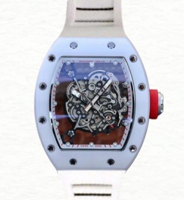 Richard Mille RM055 Mechanical Men Ceramics Bezel Rubber Band Watch