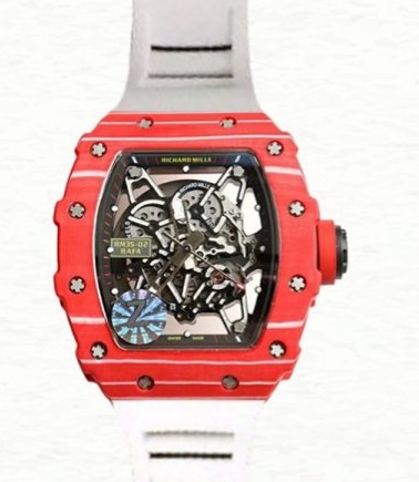 Richard Mille RM35-02 Men Mechanical Transparent Dial Ceramics Bezel