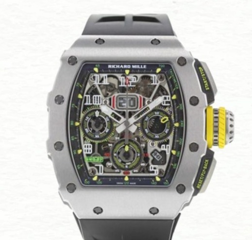 Richard Mille RM 11-03 Rubber Band Transparent Dial Men’s Watch Grey