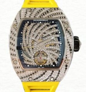 Richard Mille RM51-02 Ladies Mechanical Diamond Paved Dial Watch