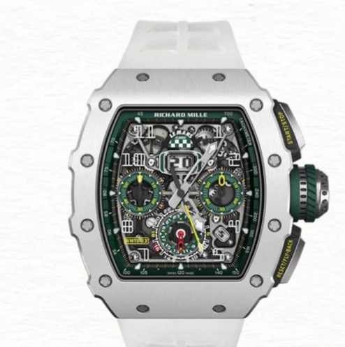 Richard Mille RM 11-03 Transparent Dial Men’s Rubber Band Silver