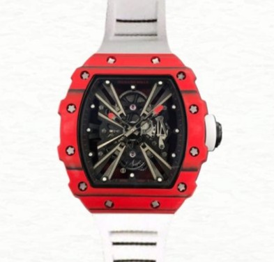 Richard Mille RM12-01 Mechanical Men Transparent Dial Watch Rubber Band