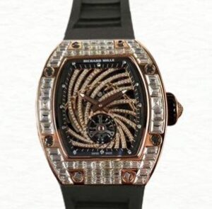 Richard Mille RM51-02 Ladies Mechanical Transparent Dial Rubber Band