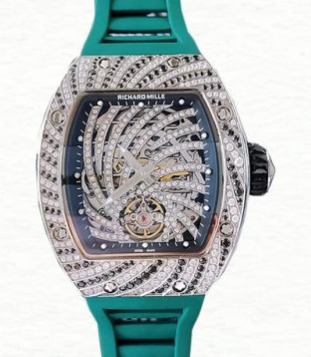 Richard Mille RM51-02 Ladies Mechanical Watch Diamond Paved Dial
