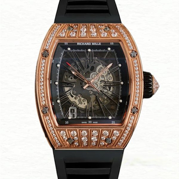 Richard Mille RM023 Men Automatic Rubber Band Roman Numeral II