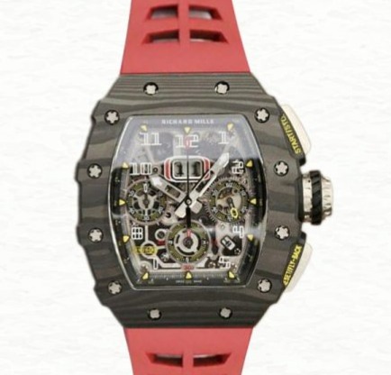 Richard Mille RM11-03 Automatic Men Titanium Rubber Band Transparent Dial