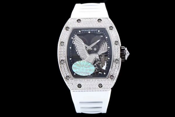 Richard Mille Replica RM 023 White Strap Hollow Dial