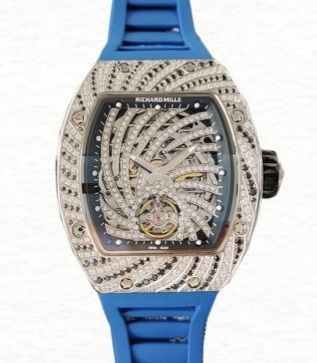 Richard Mille RM51-02 Mechanical Ladies Rubber Band Diamond Bezel