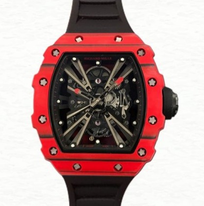 Richard Mille RM12-01 Men Mechanical Watch Transparent Dial Rubber Band