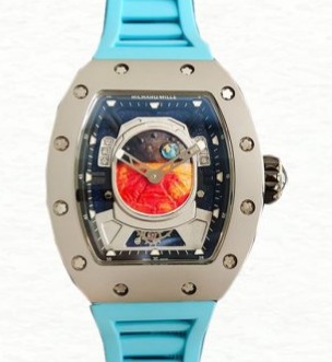 Richard Mille RM52-05 Men Mechanical Rubber Band Mars Earth Dial