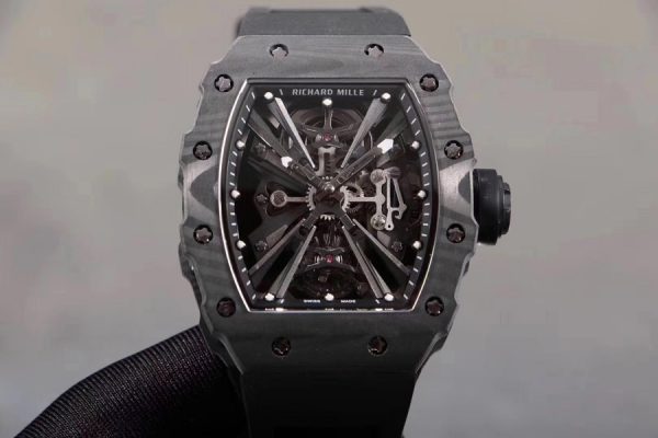 Richard Mille Replica RM 12-01 Black Rubber Strap