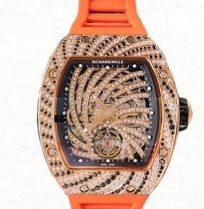 Richard Mille RM51-02 Mechanical Ladies Watch Diamond Bezel Rubber Band