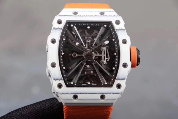 Richard Mille Replica RM 12-01 Orange Fabric Cloth Material Strap